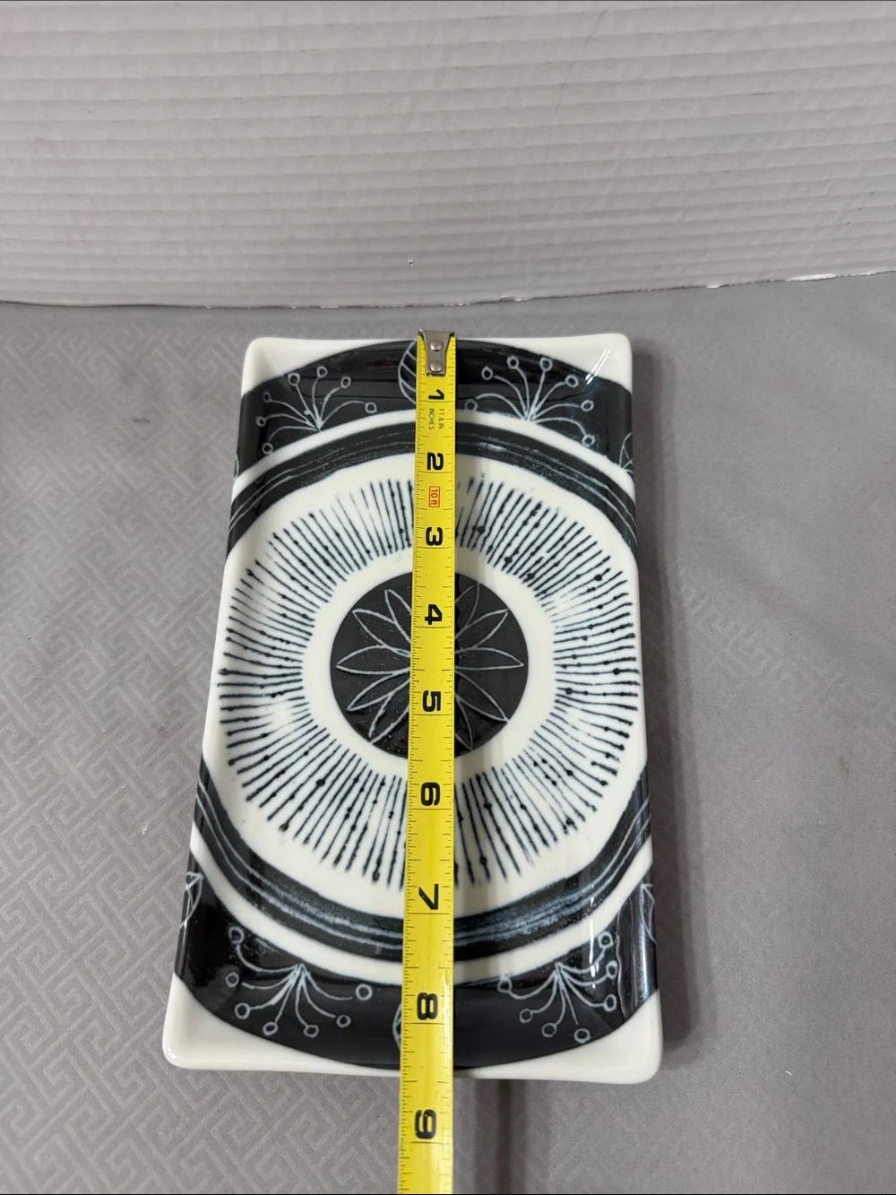 Vintage Crate & Barrel Akira Japanese Sushi Plates and Dipping Bowls Set for 2